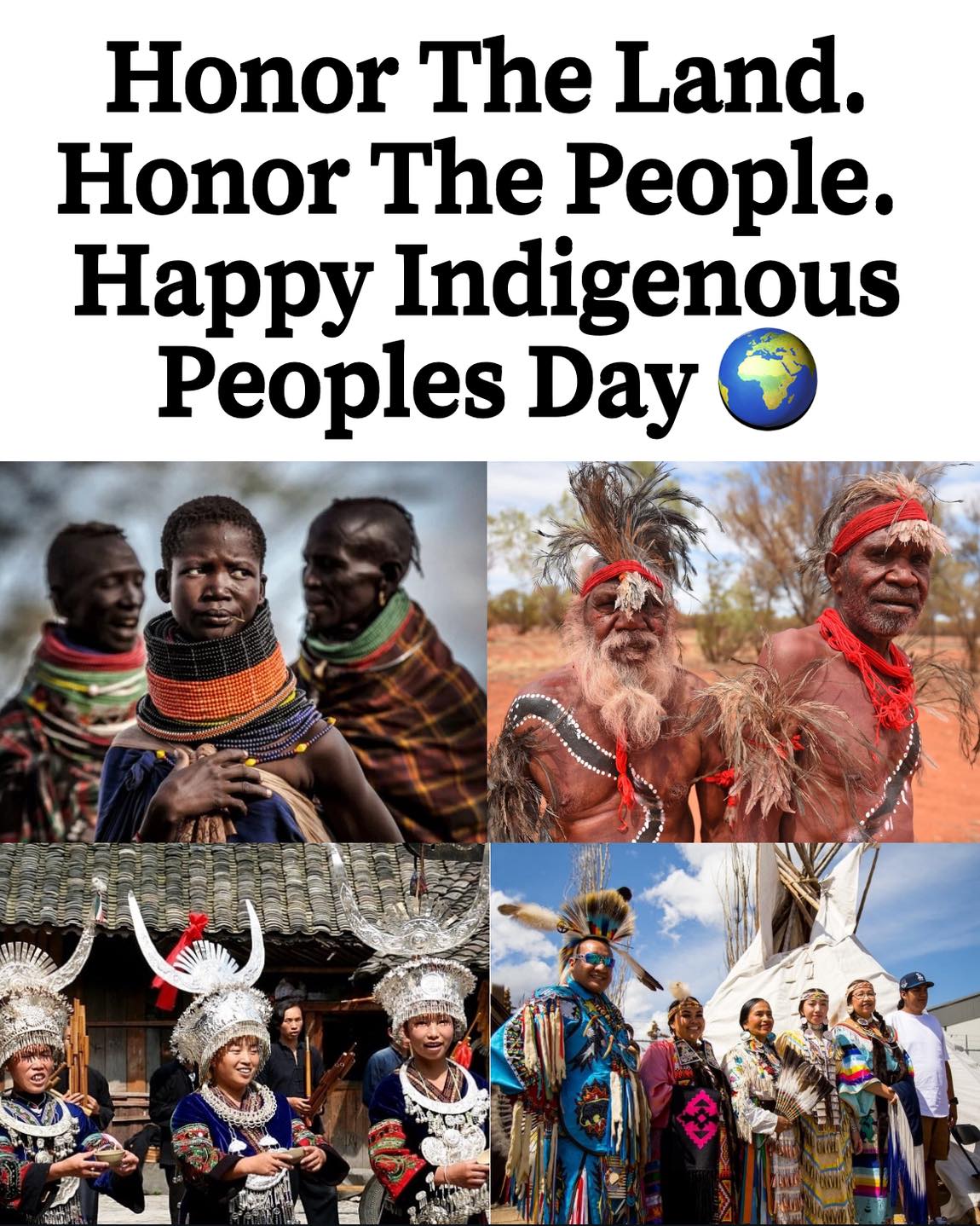 Honor The Land. Honor The People. Happy Indigenous Peoples Day - EMP PRESS