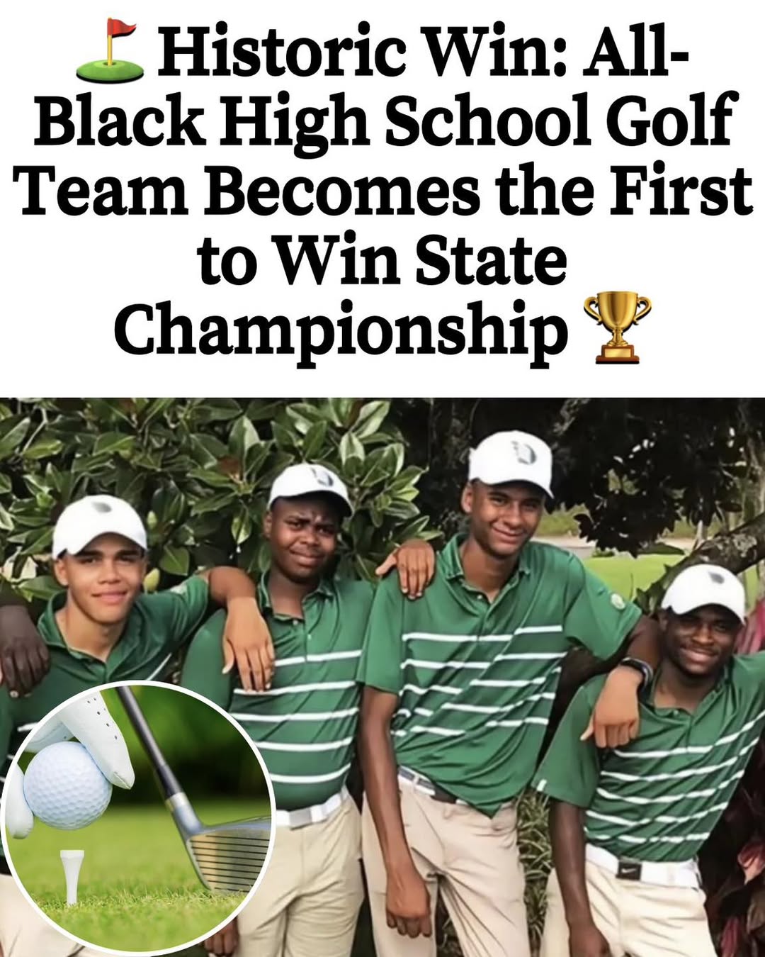 Historic Win: All-Black High School Golf Team Becomes the First to Win ...